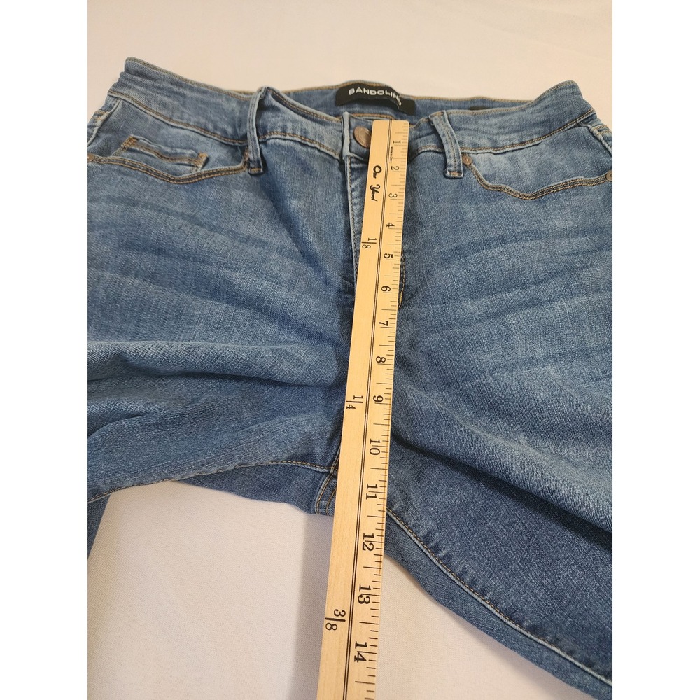 Bandolino Amy Straight Leg Jeans Womens 10 Medium Wash Blue Stretch Denim - Picture 5 of 13